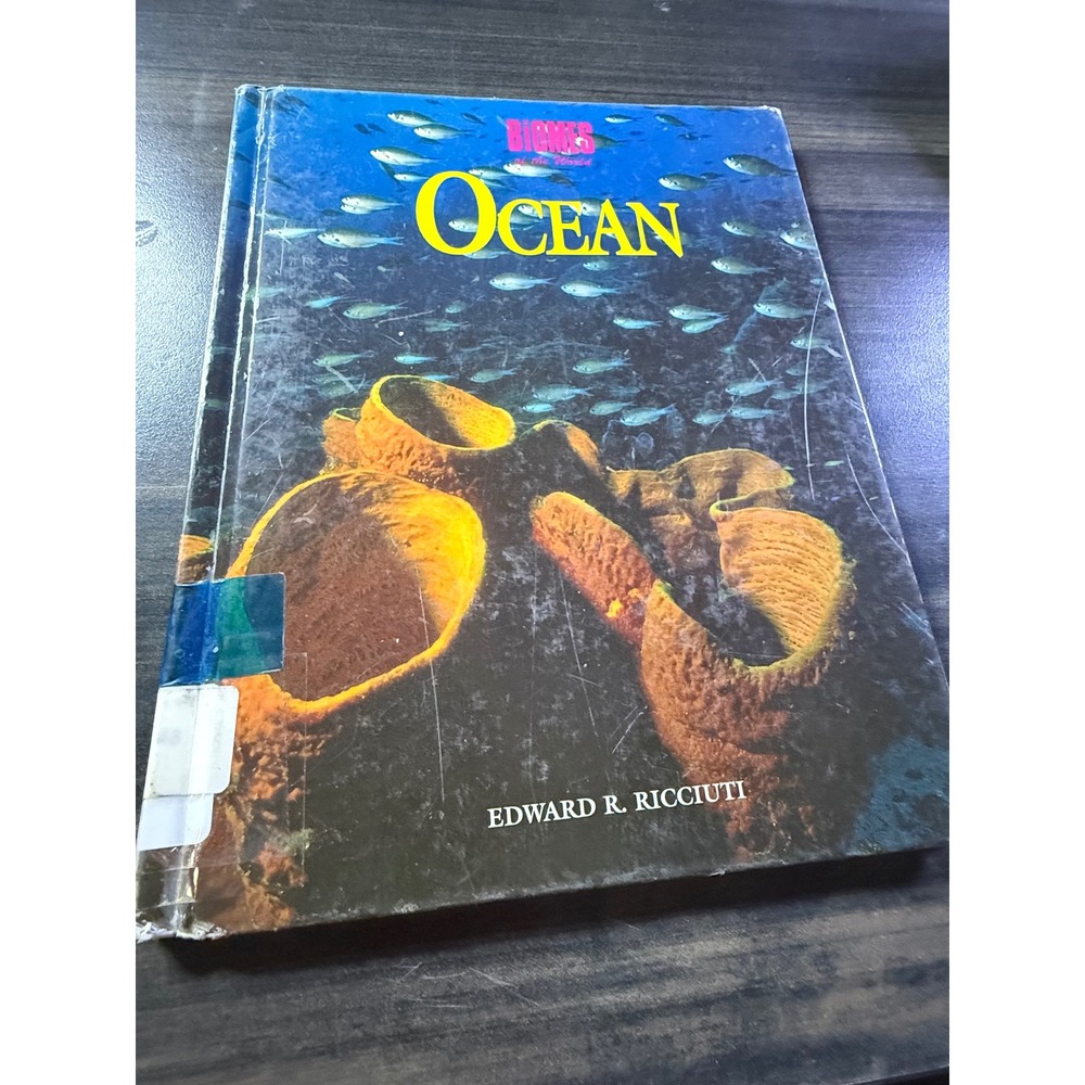 Ocean Biomes of the World Edward R Ricciuti Hardcover Vintage Educational Book